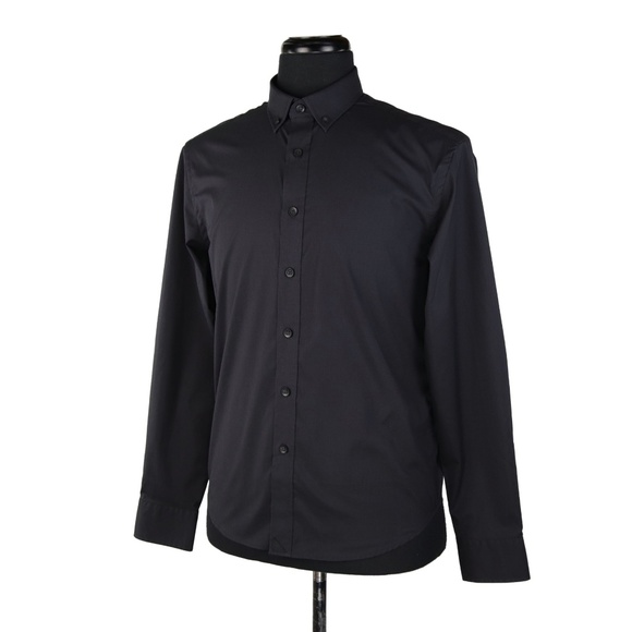 New UNTUCKit L/S Button Front Shirt Black Small - Picture 5 of 6